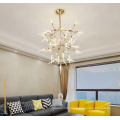 Zhongshan guzhen cheap led hanging lamp hotel living room luxury modern chandeliers pendant lights